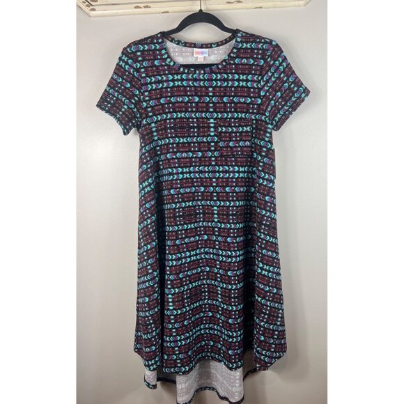 LuLaRoe | Dresses | Nwt Lularoe Dress Carly Geometric Patterns Xxs ...